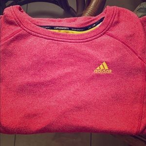 Women’s Adidas pink crew neck sweatshirt